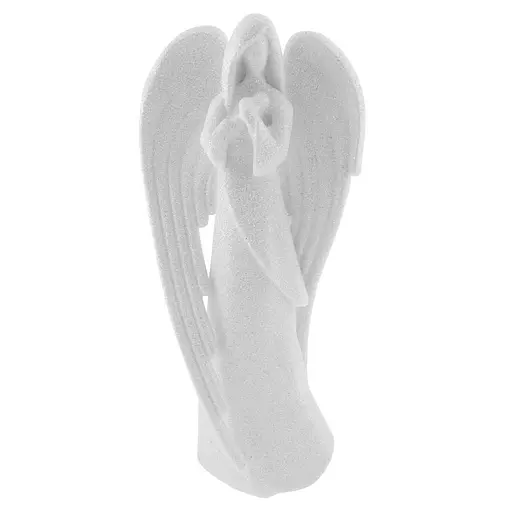 Новорічна підвіска MIS LT Янгол молиться-2 7х2,5х13,5 см білий - фото 1