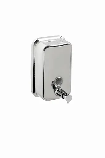 Дозатор настінний для рідкого мила 500 мл Platinum 401 (полірована нержавійка), Нержавіюча сталь - фото 2