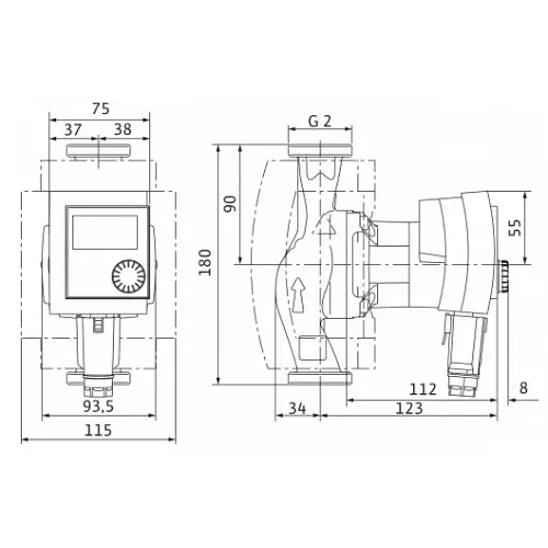 Циркуляционный насос Wilo Stratos Pico 30/1-4 180 (4132464) - фото 2