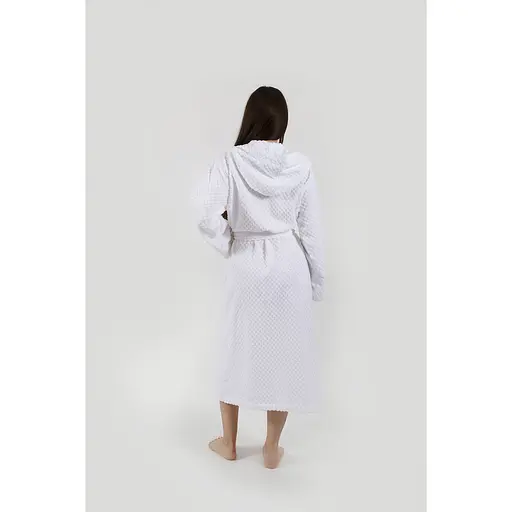 Халат Lotus Home Larna білий S/M (svt-2000022345958) - фото 8