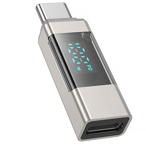 Перехідник Borofone BV25 Type-C male to Type-C female Gray