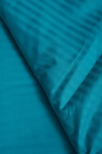 Комплект постельного белья Moon&Star Детский 110x140 см наволочки 2x50x70 см Turkish Blue Satin Stripe - фото 9