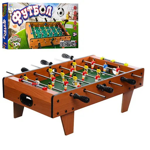 Настільний футбол дерев'яний Limo Toy 2035N на штангах - фото 2