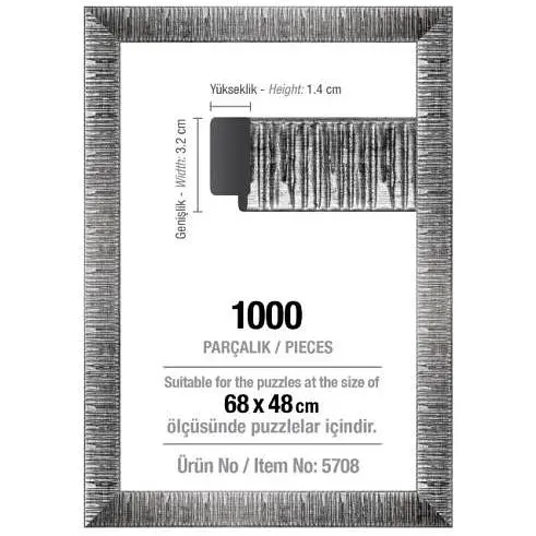 Рамка для пазлов Art Puzzle 1000 эл. 29 мм серебряная (5708)