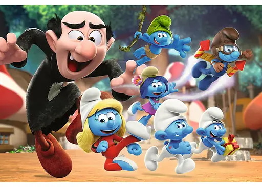 Пазл Trefl Уроки папы Смурфа Смурфики 100 эл. (16481) - фото 2