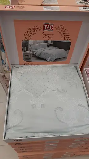 Комплект постільної білизни Lucca Mint Tac Евро pbe0041700 - фото 3