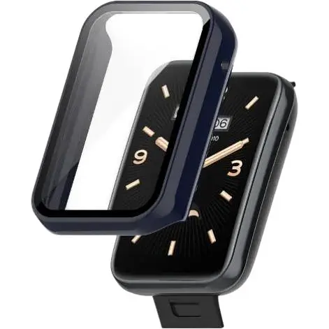Чехол-накладка DK Пластик Gloss Glass Full Cover для Xiaomi Mi Band 7 Pro (dark blue)