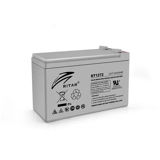 Акумуляторна батарея AGM RITAR RT1272, Gray Case, 12V 7.2Ah (151 х 65 х 94 (100) ) Q10