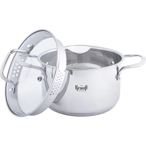 Кастрюля Krauff Cook&Joy со стеклянной крышкой диаметр 18 см 2.5 л (26-238-117) - фото 5