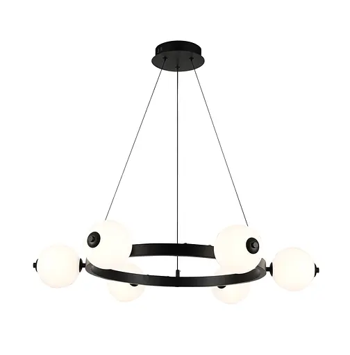 Підвісна LED-люстра G 2916/6 120W Чорний - фото 2