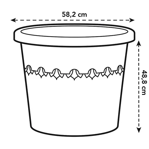 Горщик Elho algarve cilindro 58 см теракот (529383) - фото 8