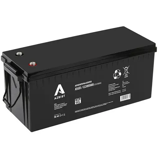 Акумулятор AZBIST Super GEL ASGEL-122000M8, Black Case, 12V 200.0Ah (522 x 240 x 219) Q1/18