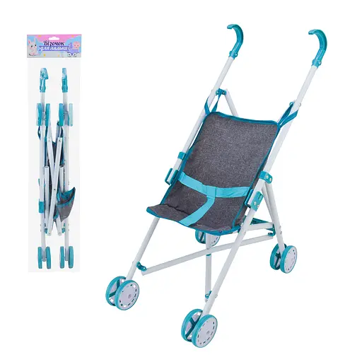 Коляска для ляльки 910-15 тростинка 26х48х52, в пакеті 30х60 см (6968237432114) - фото 1