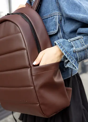 Жіночий рюкзак Sambag Zard LRT шоколадний 46 х 28 х 13 см (25088020) - фото 3