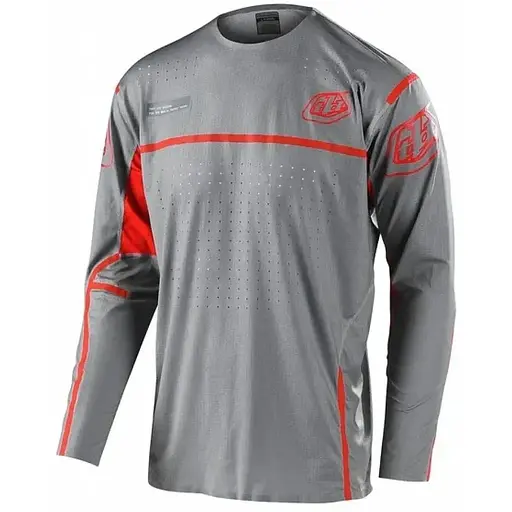 Велоджерси Troy Lee Designs Sprint Ultra Jersey Lines Grey/Orange L (1106-356324024)