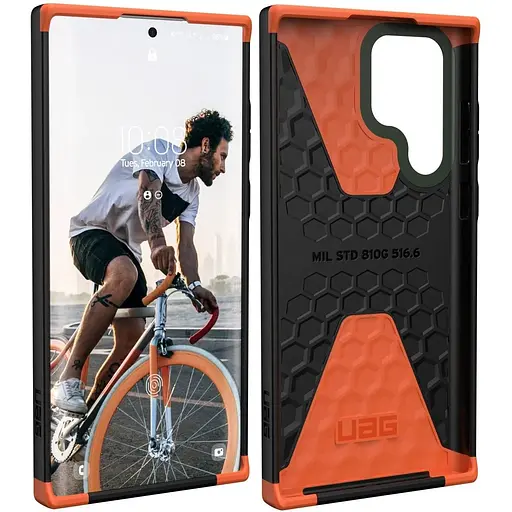 Оригінальний протиударний чохол UAG Civilian Samsung Galaxy S22 Ultra (6.8") Olive 21344D117272 - фото 7