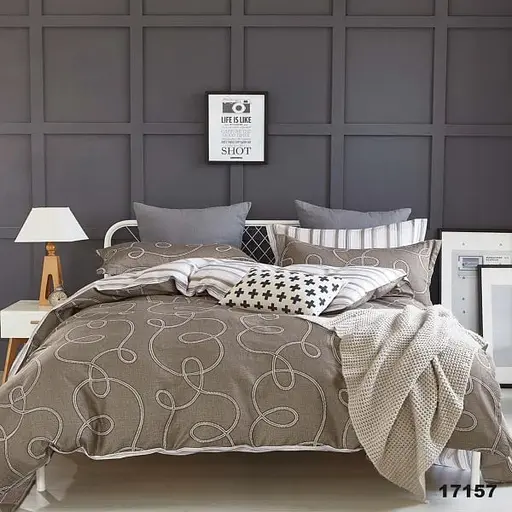 Комплект постільної білизни Viluta двоспальний ранфорс 17157 100% бавовна - фото 1