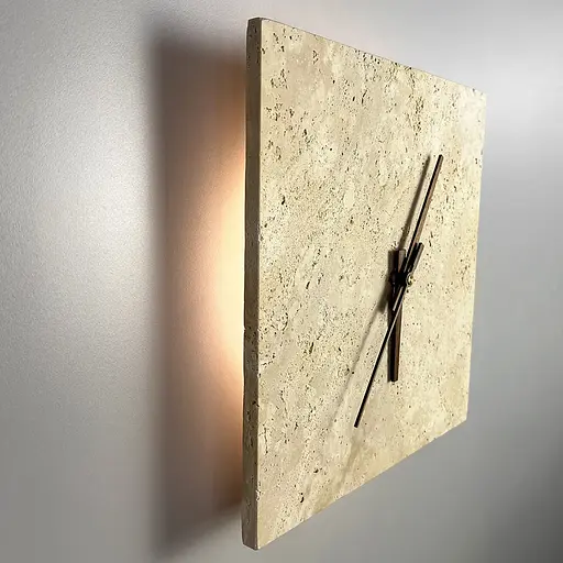 Декоративний квадратний світильник-годинник 30х30 см Line F Арт. STW010S-300 - фото 4