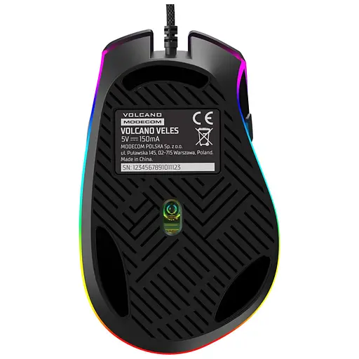 Мишка Modecom Veles Volcano RGB USB Black (M-MC-VELES-100) - фото 8