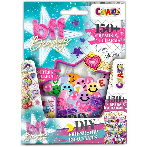 Набір для творчості Craze Бусини і шарми BFF 150 шт. (69431) - фото 2
