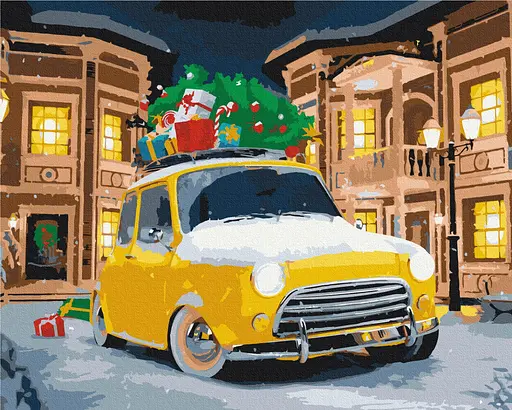 Картина по номерам на подрамнике Brushme Доставка праздника