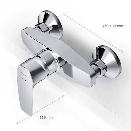 Змішувач для душу Am.Pm Gem хром F90A20000 Хром - фото 11
