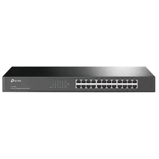 Коммутатор TP-LINK TL-SF1024, 24xFE, 10/100 Mb/s, неуправляемый, монтируется в стойку