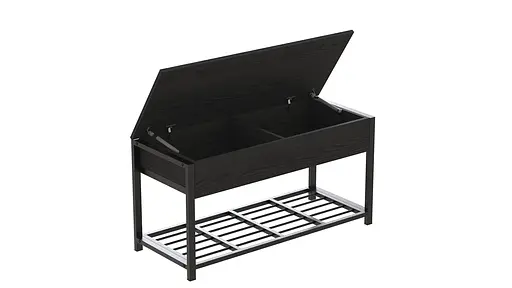 Банкетка з ящиком Дрейк 1 550x1000x400 метал Чорний ДСП Сосна Кембра 16мм FRD-103047 - фото 4