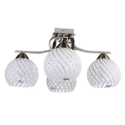 Люстра стельова Brille класична в зал E27 60W BZ (LK-539C/4) - фото 2