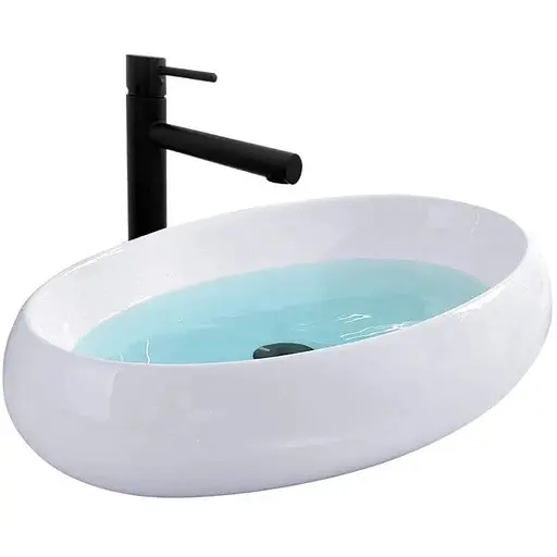 Умивальник Rea Melania накладний білий REA-U0656, Білий - фото 1