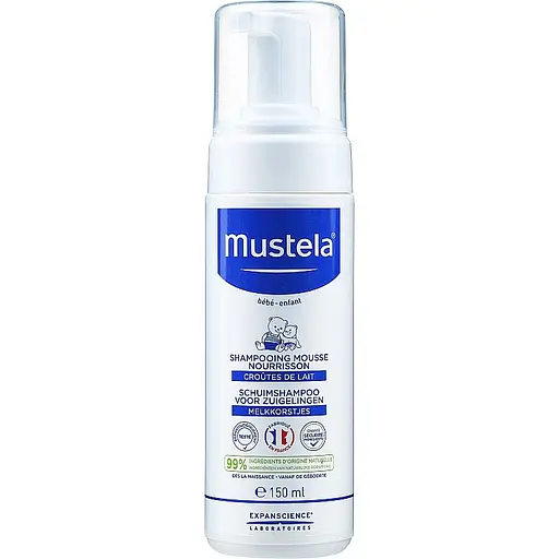Шампунь для новорожденных Mustela Bebe Foam Shampoo for Newborns 150 мл - фото 1
