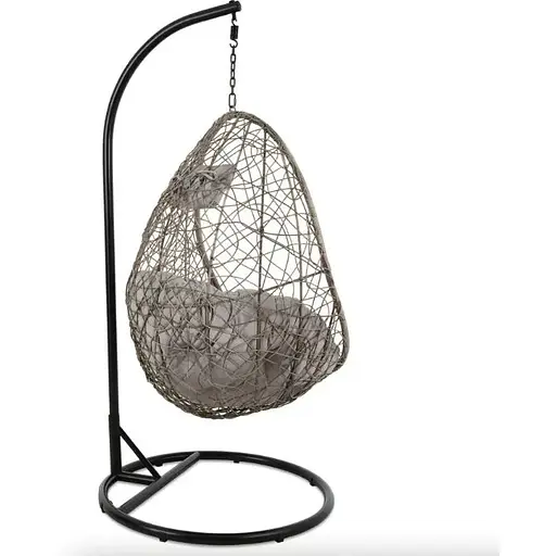 Подвесное кресло-кокон Di Volio Bacoli одноместное серый - фото 9