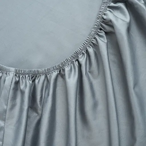 Простирадло на резинці МВМ My Home Місячне сяйво 180x200 см хмарне сіре (BL-FS-19 CLOUDY GRAY)