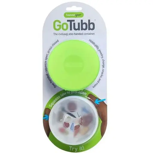 Набор контейнеров Humangear GoTubb 2-Pack Large Clear/Green (1054-022.0048)