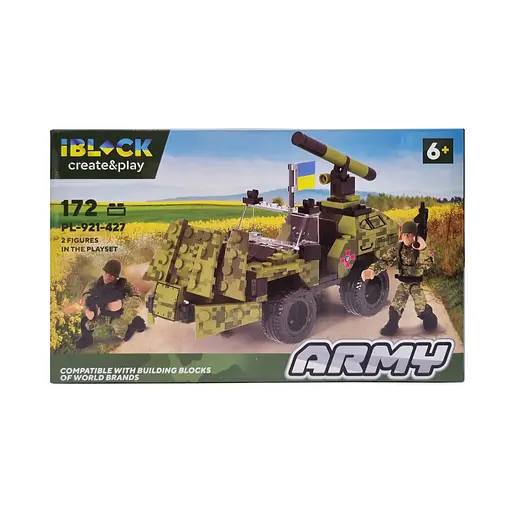 Конструктор IBLOCK Армия, PL-921-427, 154-237 деталей, (В ассортименте)