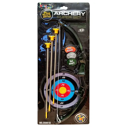 Ігровий набір Лук і стріли Bambi M 1396 на присосках, мішень - фото 1