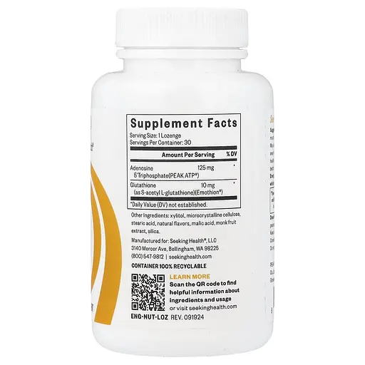 Натуральна добавка Seeking Health Energy Nutrients, 30 пастилок для підтримки здорового рівня енергії - фото 2