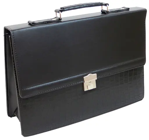 Діловий портфель зі штучної шкіри Portfolio 40х28х6-12 см sum0025042 - фото 4