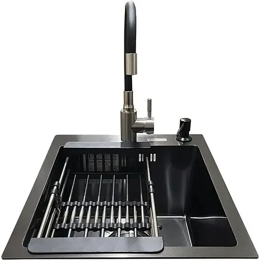 Комплект мойка + смеситель Romzha Arta U-350S BL(С) - фото 2