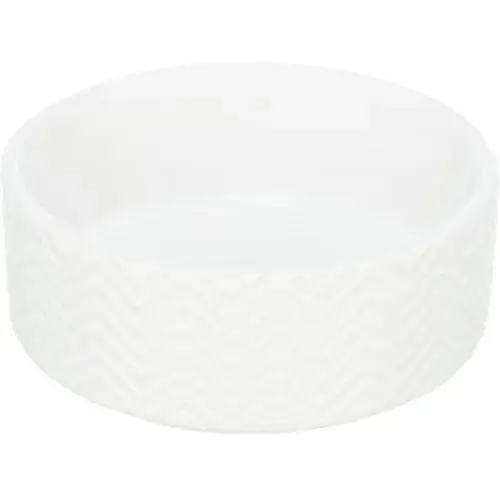 Миска Trixie для собак белая 400 мл d:13 см керамическая