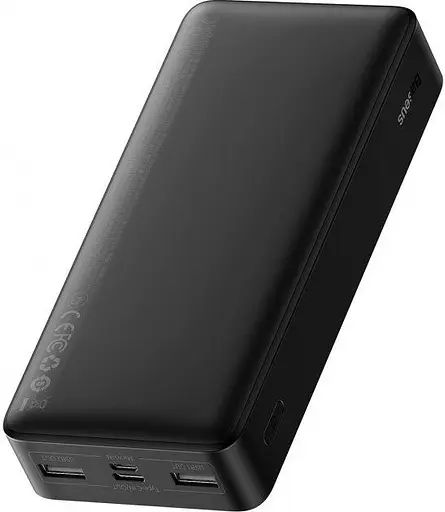 Зовнішній акумулятор Baseus Bipow Digital Display 15 W 20000 mAh (PPDML-J01) Чорний - фото 3