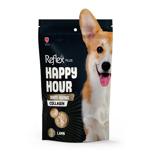 Лакомство для собак Reflex Plus Happy Hour с ягненком и коллагеном против старения 60 г