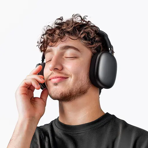 Накладні навушники Borofone BO35 Plus Adorable, ANC, BT headphones, BT5.4, AUX, 400mAh, 32h, 45h, grey - фото 7