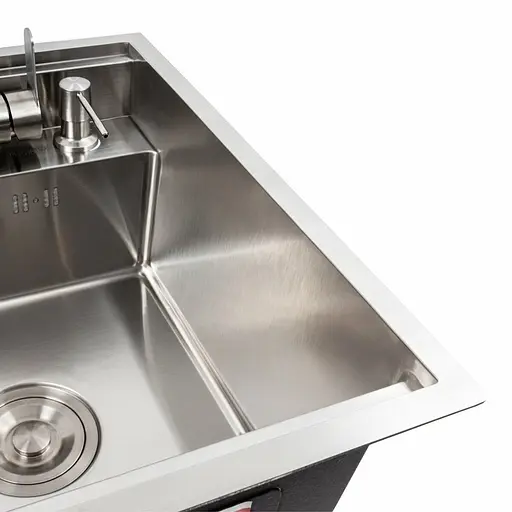 Кухонна мийка CM 40x50 прихована нержавійка Platinum Handmade, Нержавіюча сталь - фото 7