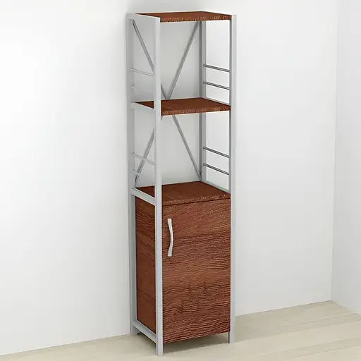 Етажерка 3/34 Ferrum-decor Серії Конект із тумбою 144x34x28 Сірий ДСП Венге (FRD-105530)