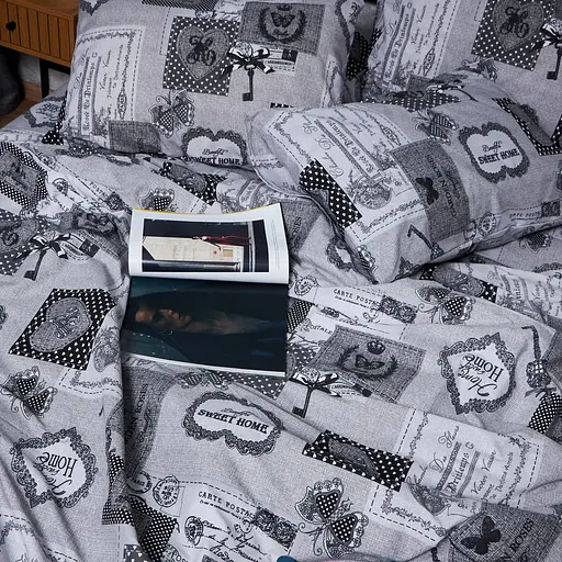 Комплект постельного белья Moon&Star Бязь Gold Люкс Vintage Keys Полуторный 143х210 наволочки 4х50х70 - фото 5