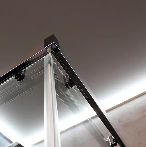 Душевая кабина Dusel DL194 Chrome 100x100, Универсальная, прозрачная, хром, 100x100 - фото 7