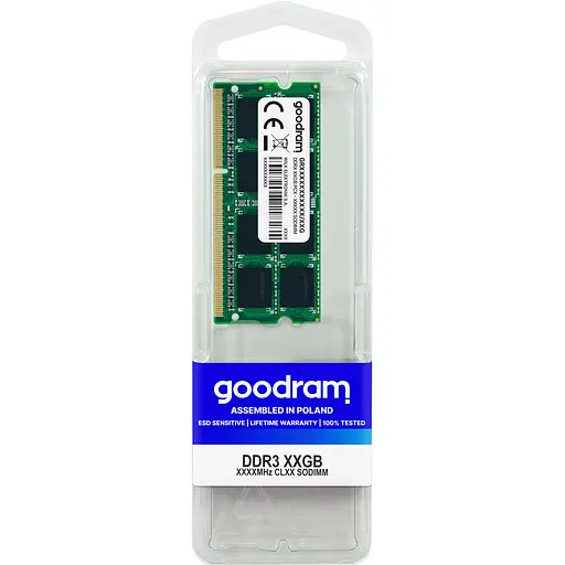 Модуль памяти Goodram SO-DIMM 4GB/1600 DDR3 (GR1600S364L11S/4G)