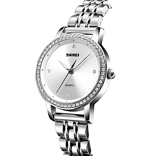 Класичний жіночий годинник Skmei 1311 Malibu (Сріблястий) - фото 4