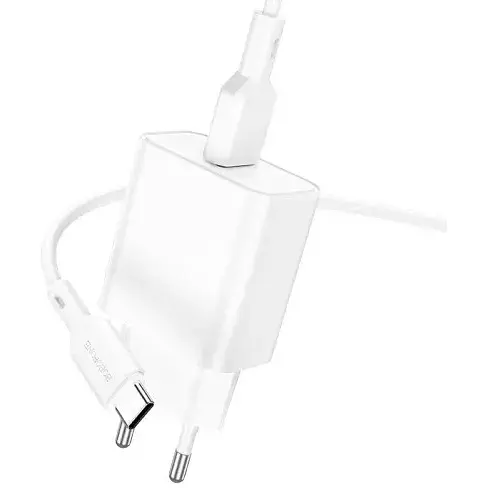 Сетевое зарядное устройство для Borofone BA72A Spring 18W/QC3.0/1USB белый. - фото 1